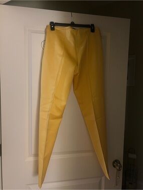 Oscar de la Renta Bright Yellow Women's Tapered Dress Pants